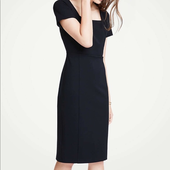 Ann Taylor Dresses & Skirts - Ann Taylor Square Neck Pointe Sheath Dress NWOT